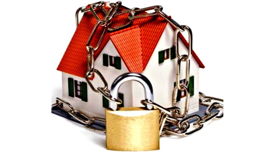 Afgesloten woning als beeldmerk voor deze gemeente Afgesloten woning als beeldmerk voor deze gemeente